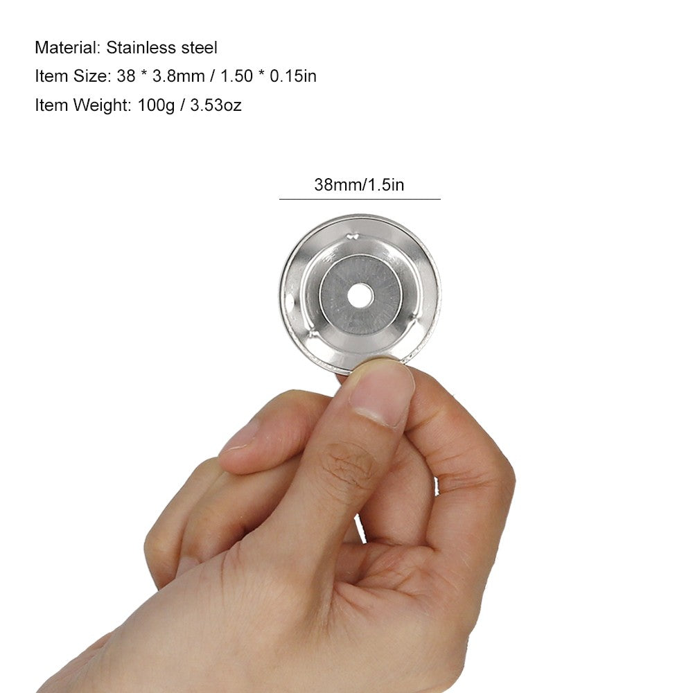 50pcs Stainless Steel Tambourine Jingle Bells for Handbell and Church Use