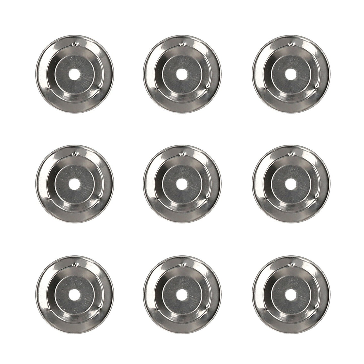 50pcs Stainless Steel Tambourine Jingle Bells for Handbell and Church Use