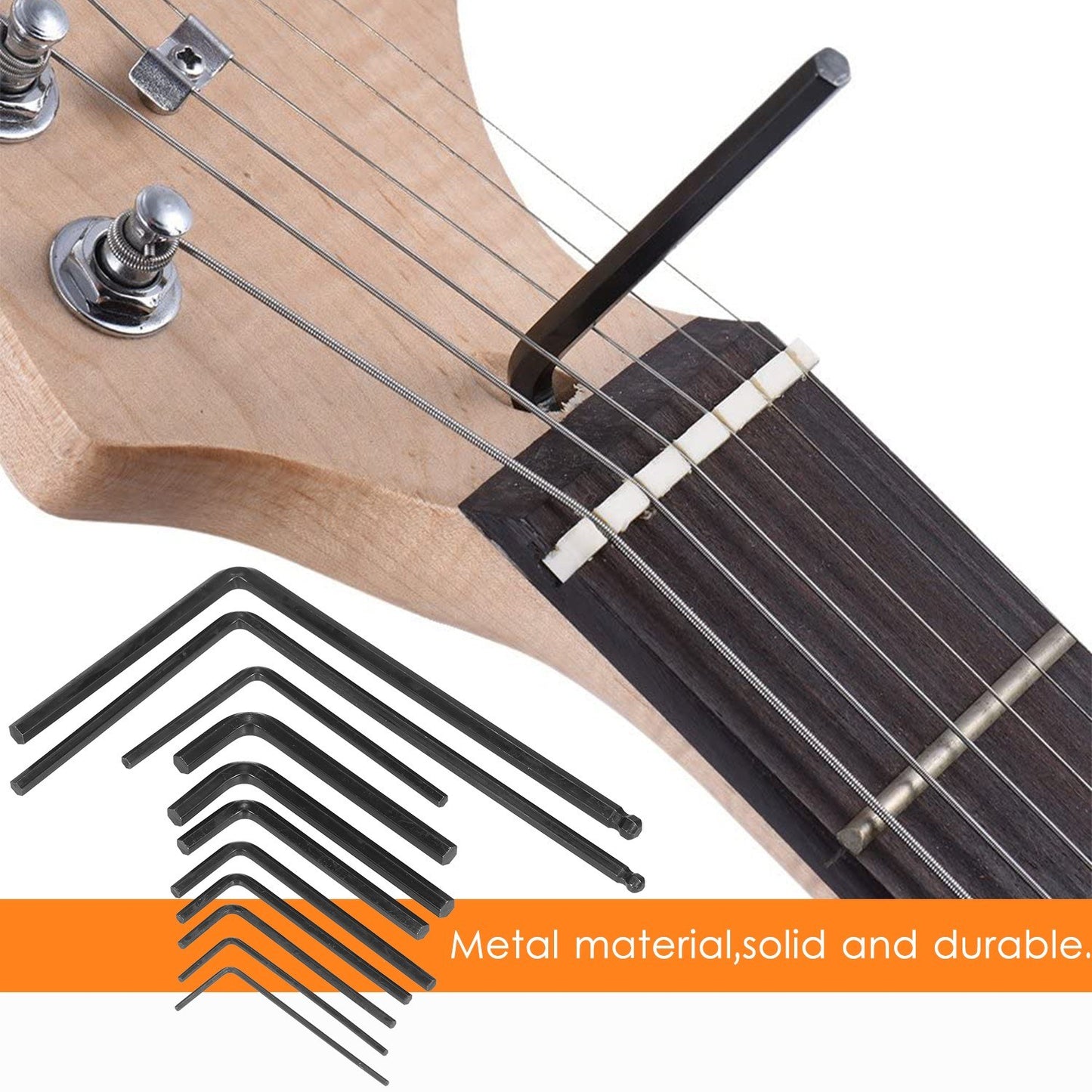 Muslady 11-Piece Guitar Hex Wrench Set