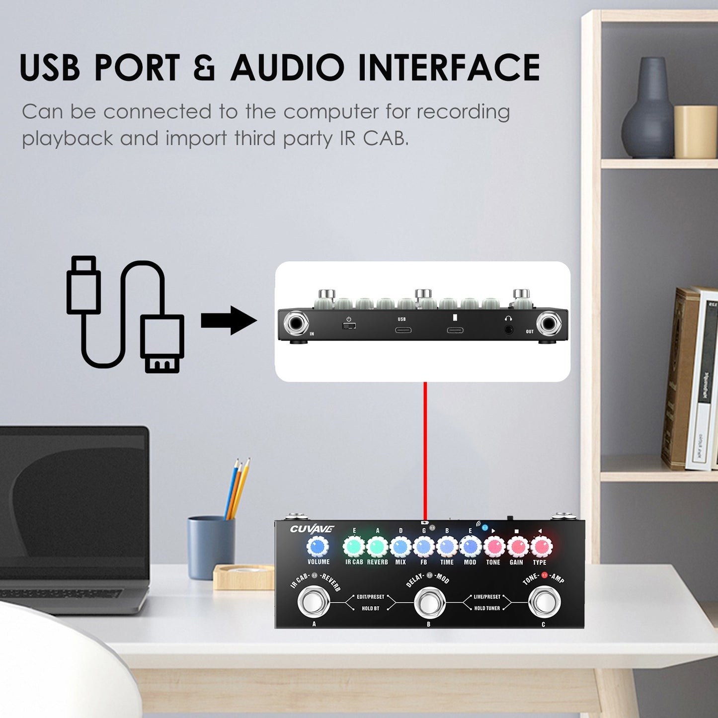 CUVAVE CUBE BABY: Compact Multi-Effect Electric Guitar Pedal