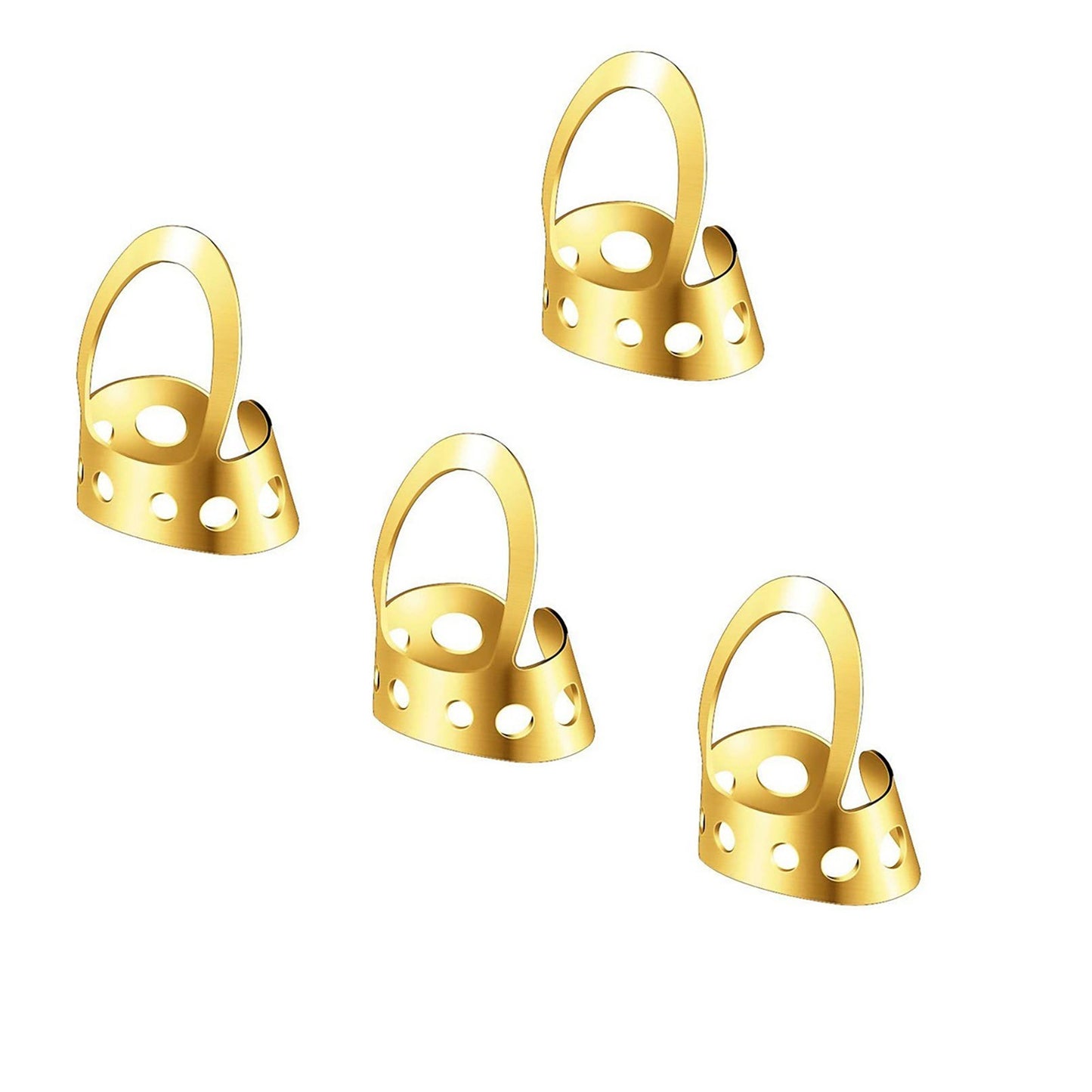 8-Pack Adjustable Finger Picks with Plastic Case for Banjo, Classical, Acoustic & Electric Guitar
