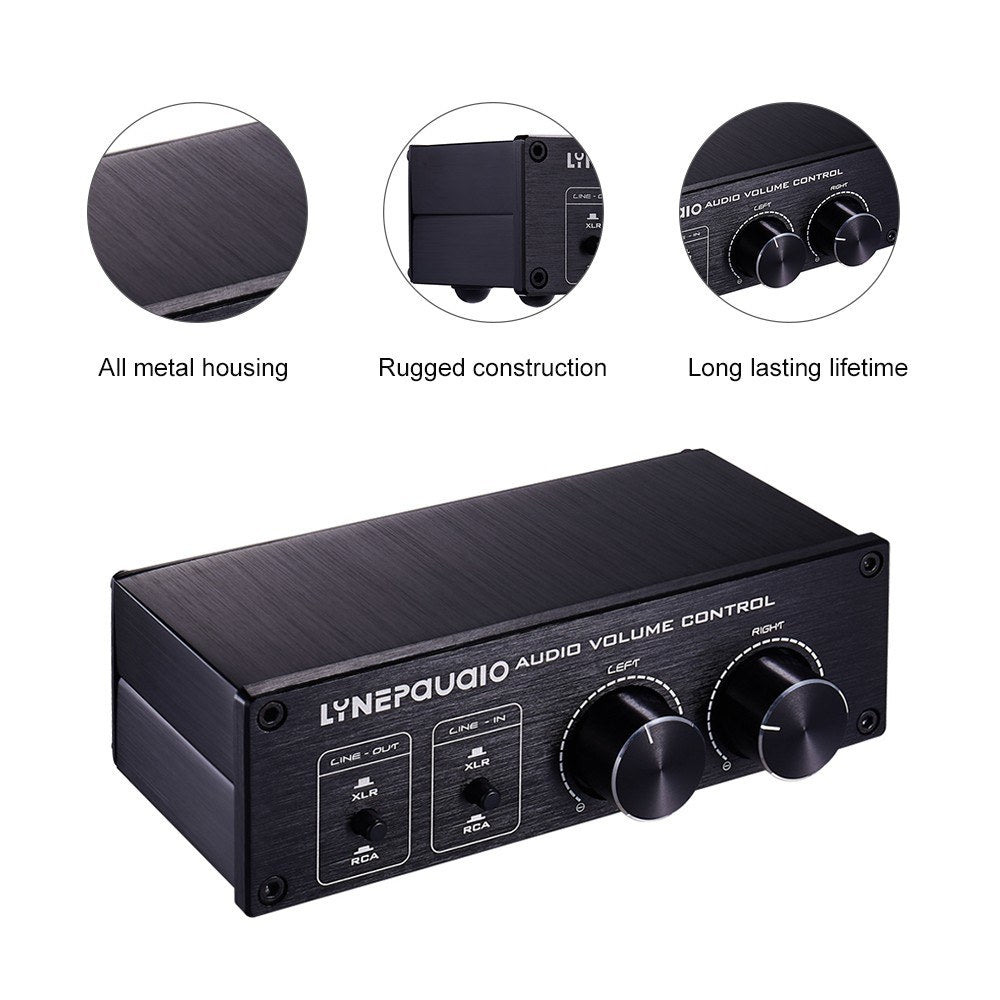 LYNEPAUAIO Dual Mode Audio Volume Controller - Balanced & Single-Ended