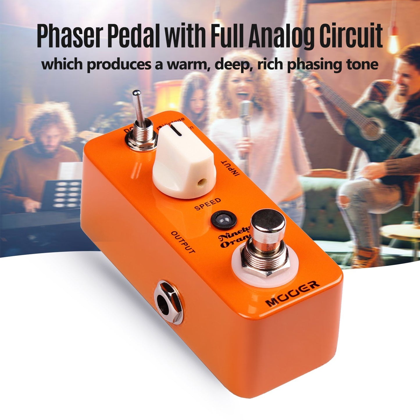 Mooer Ninety Orange Micro Analog Phaser Guitar Pedal True Bypass