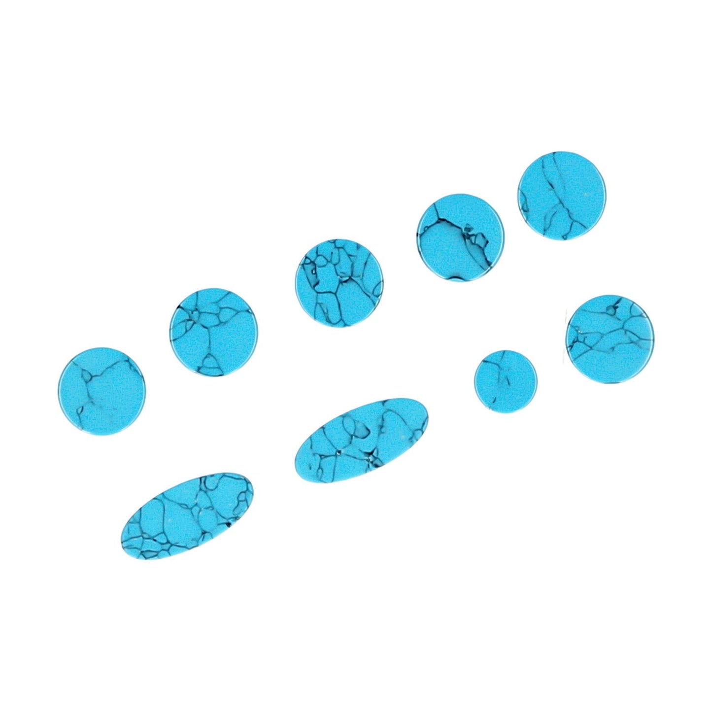 Muslady Sax Stone Key Buttons Set for Alto Saxophone - 9pcs