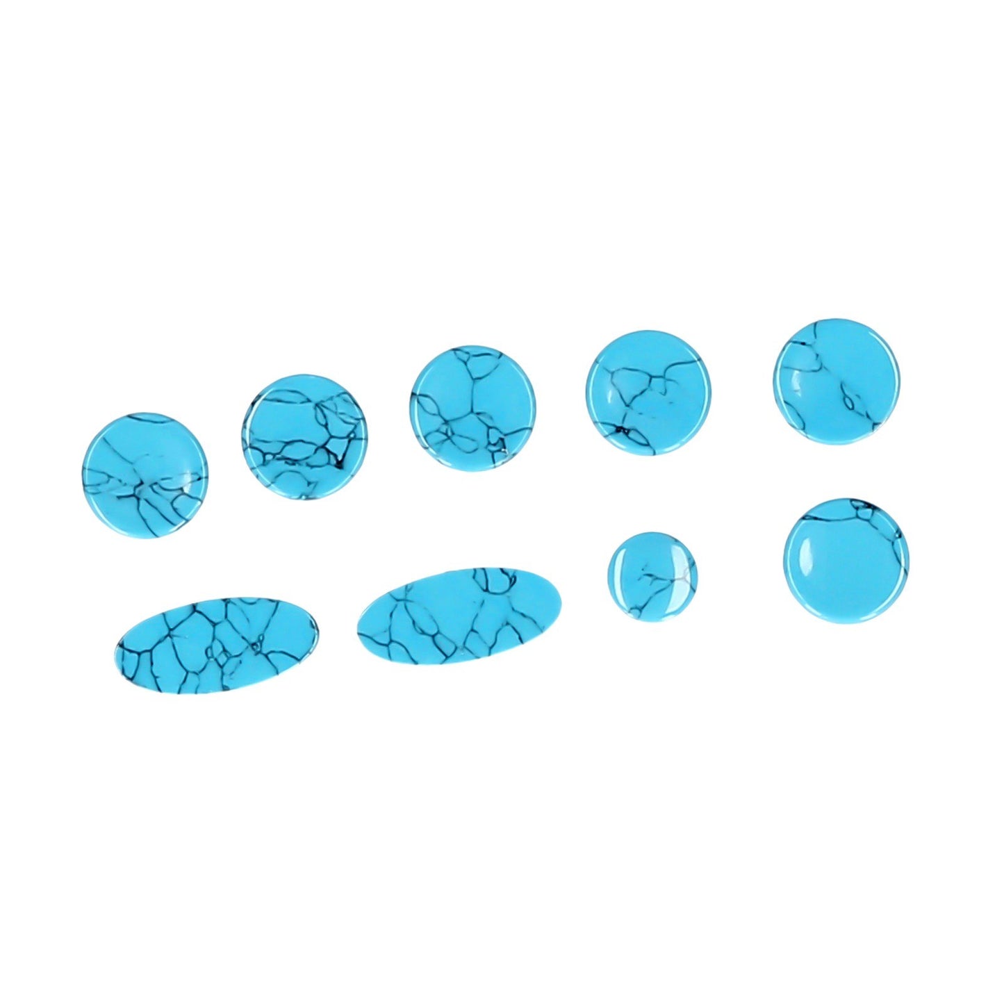 Muslady Sax Stone Key Buttons Set for Alto Saxophone - 9pcs