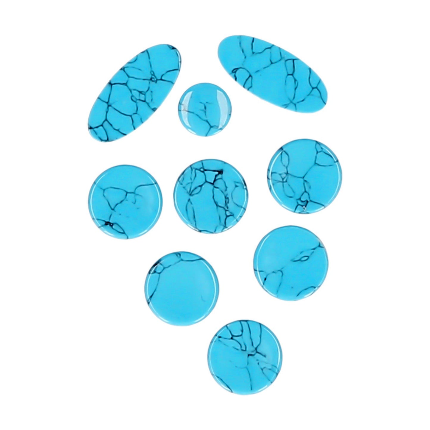 Muslady Sax Stone Key Buttons Set for Alto Saxophone - 9pcs