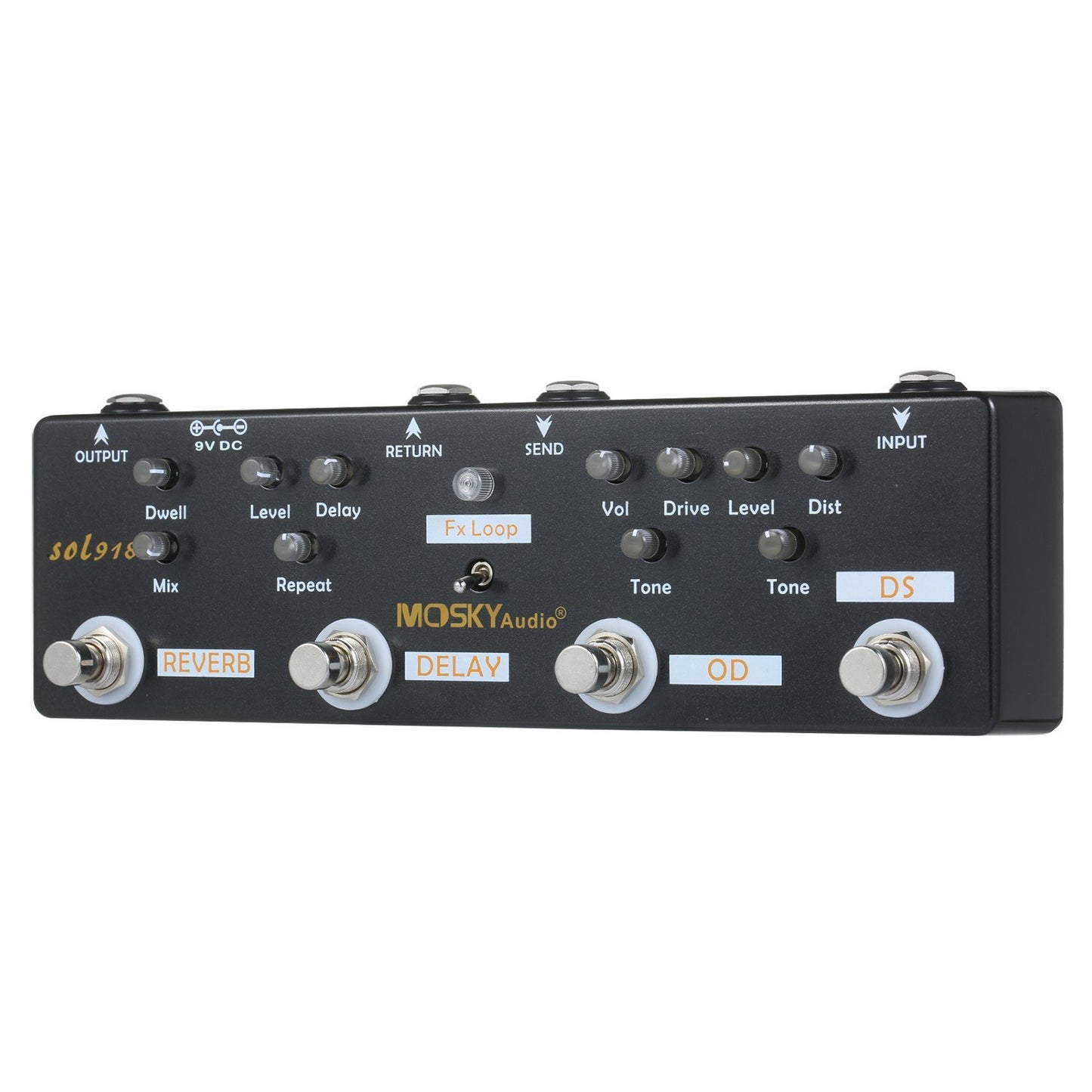 MOSKY Audio SOL918 5-in-1 Multi-Effect Guitar Pedal