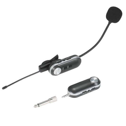 UHF Wireless Omni-directional HiFi Clip Mic & Receiver System for Saxophone, French Horn, Trumpet, Trombone