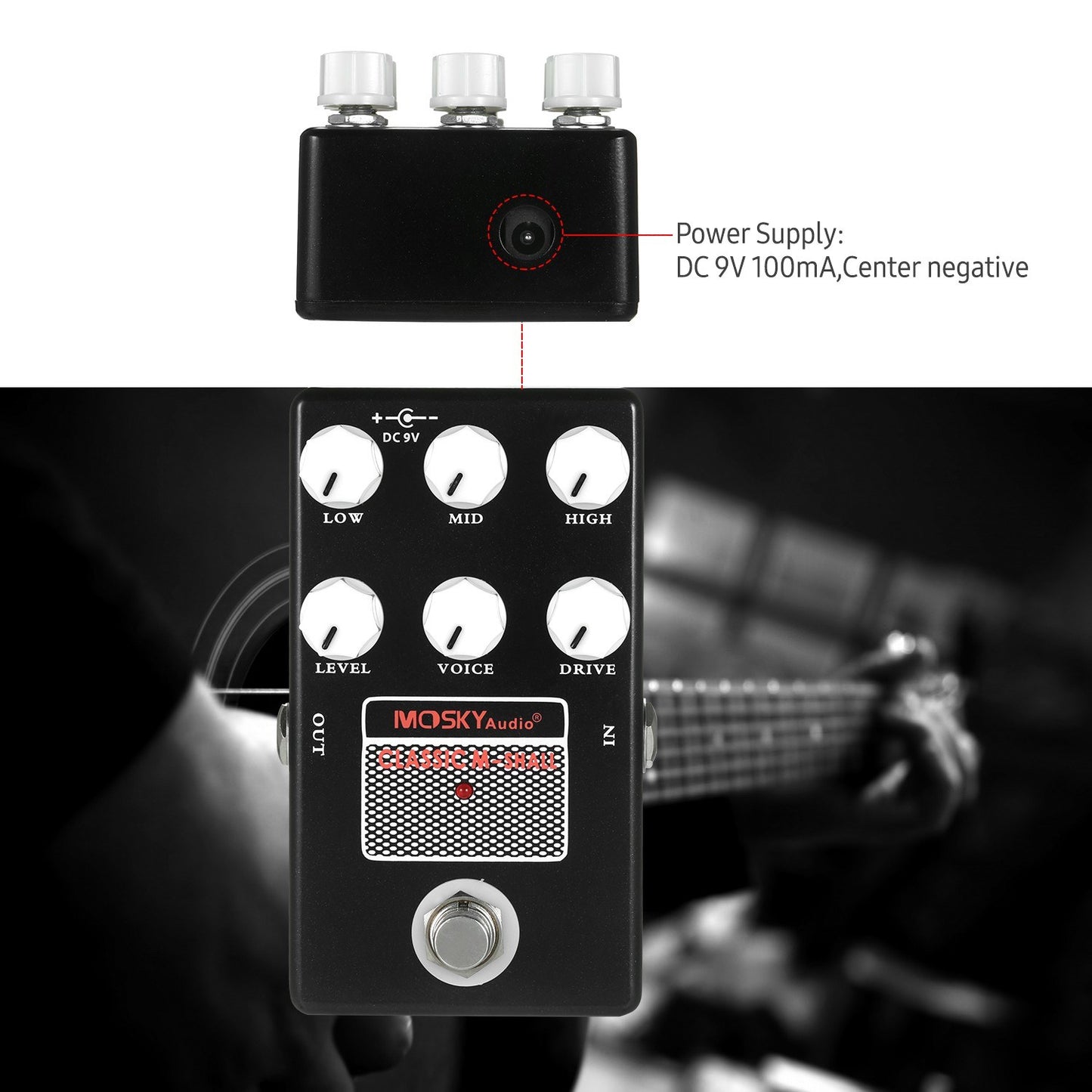 MOSKYaudio Classic M-Shall Speaker & Cabinet Simulator Guitar Effect Pedal