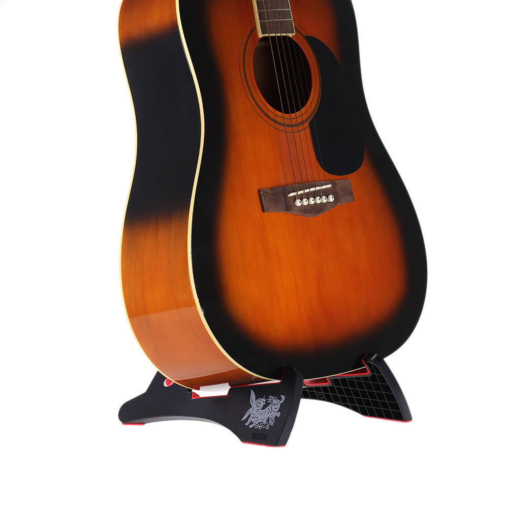 Compact Universal Rabbit Shape A-Frame Stand Holder for Guitars, Basses & Stringed Instruments - Aroma AGS-03