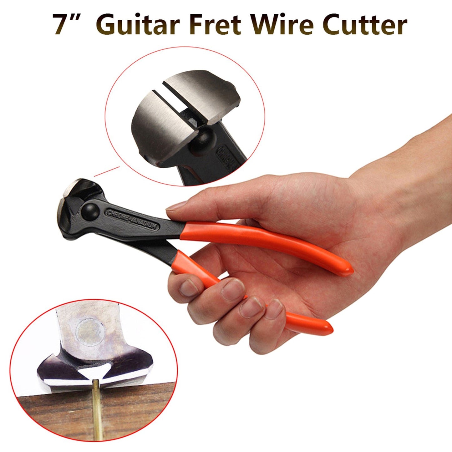 7 Portable Guitar Fret Wire Cutter Nipper for String Instrument Repair