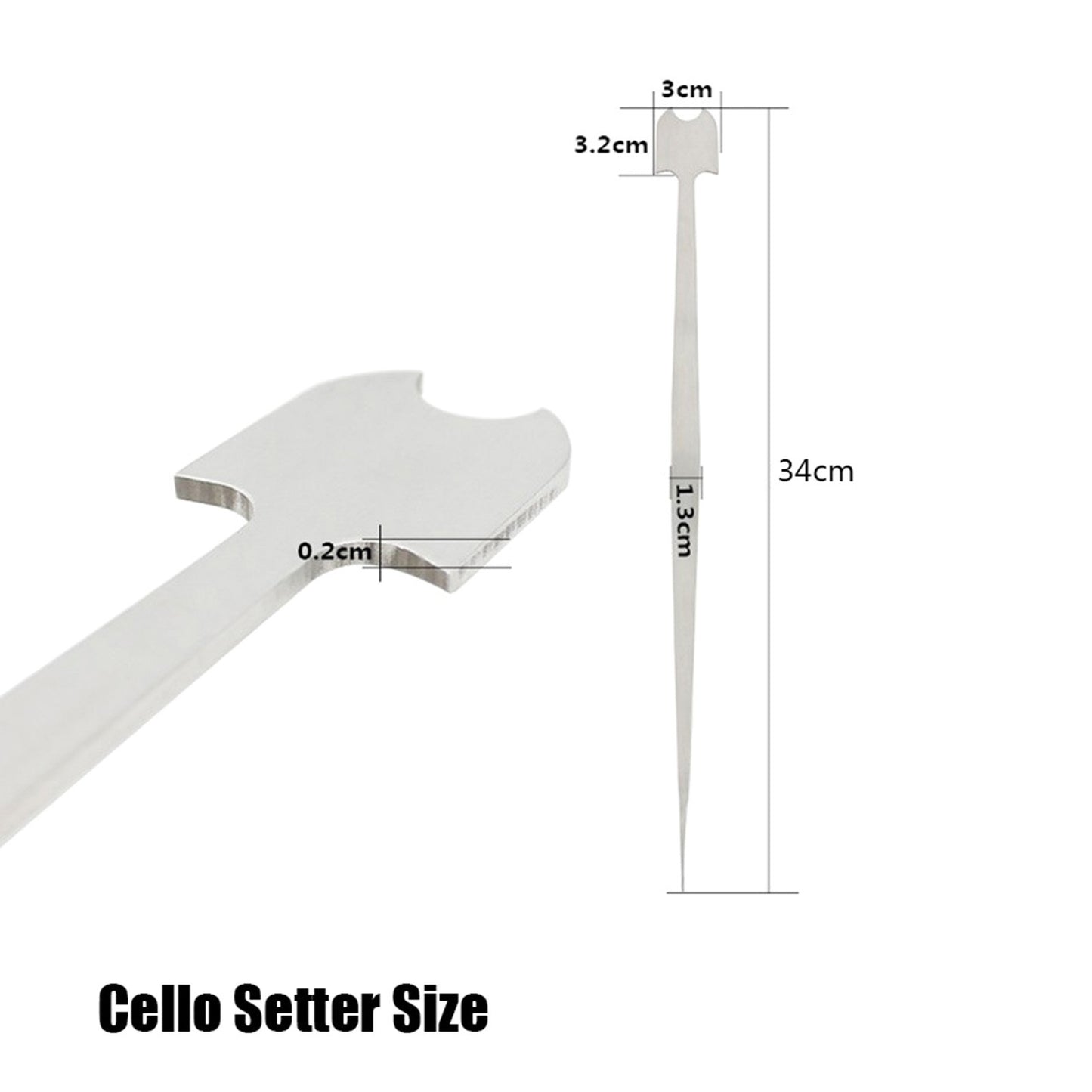 Portable Cello Sound Post Setter Tool - S Style Column Hook Instrument