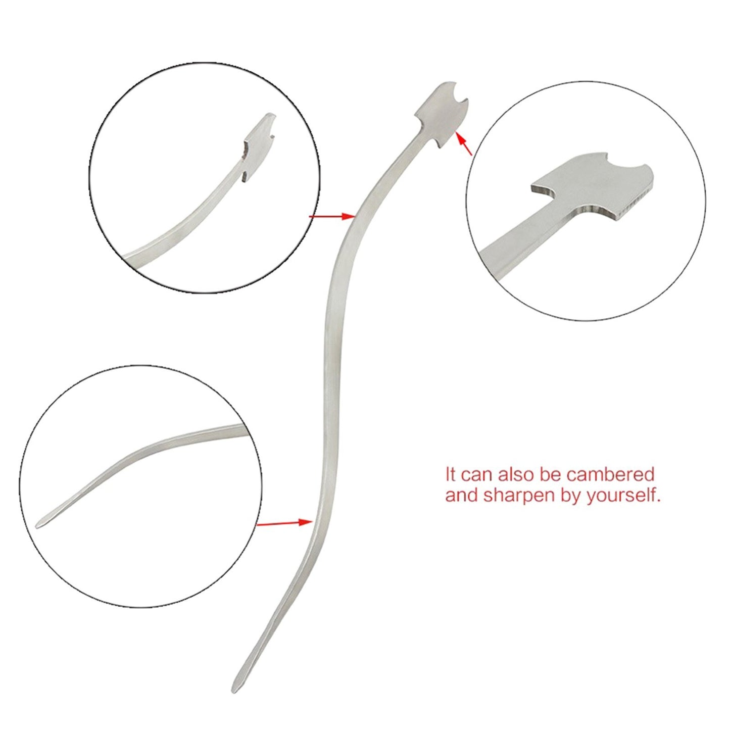 Portable Cello Sound Post Setter Tool - S Style Column Hook Instrument