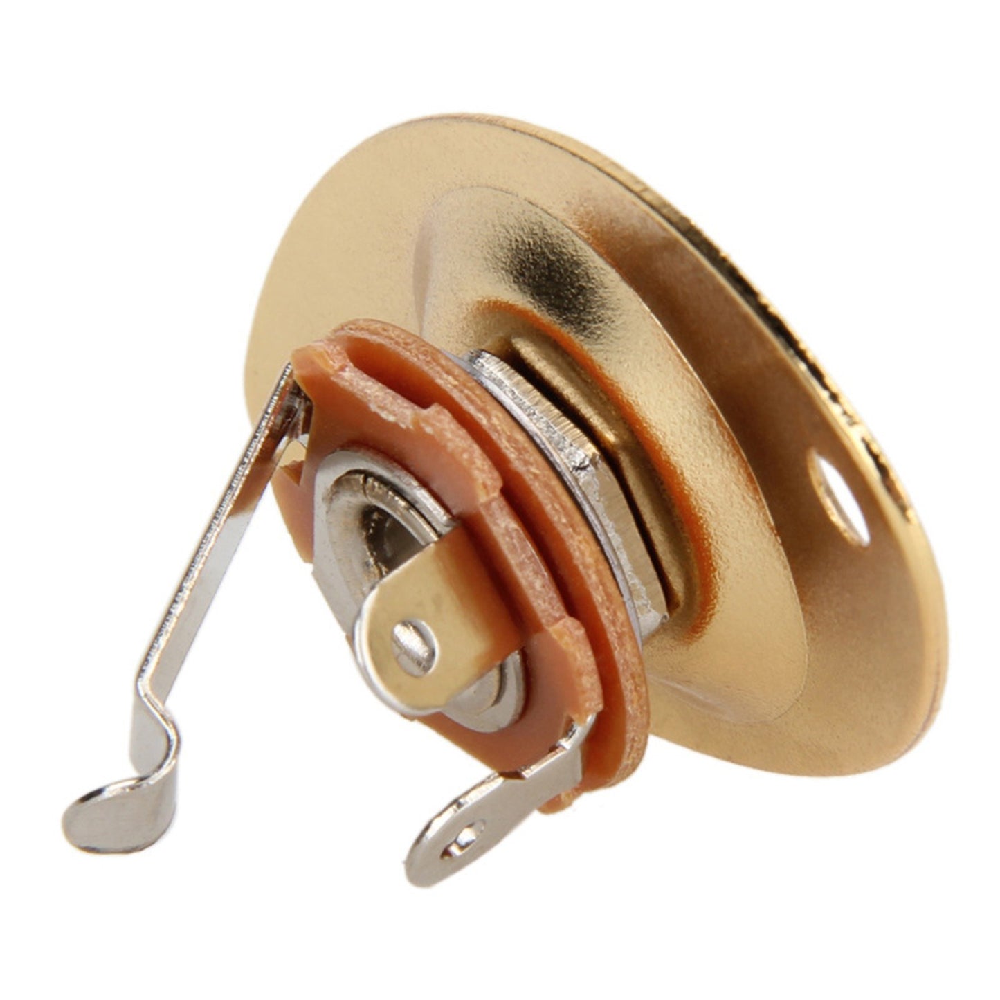 Portable 6.35mm Electric Guitar/Bass Oval Pickup Jack
