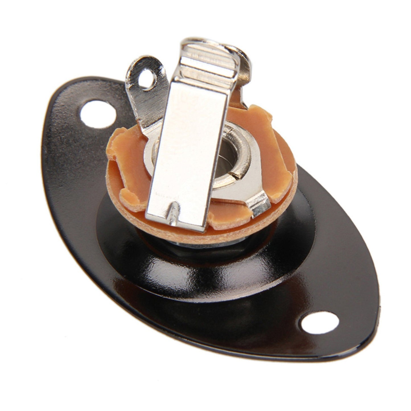 Portable 6.35mm Electric Guitar/Bass Oval Pickup Jack