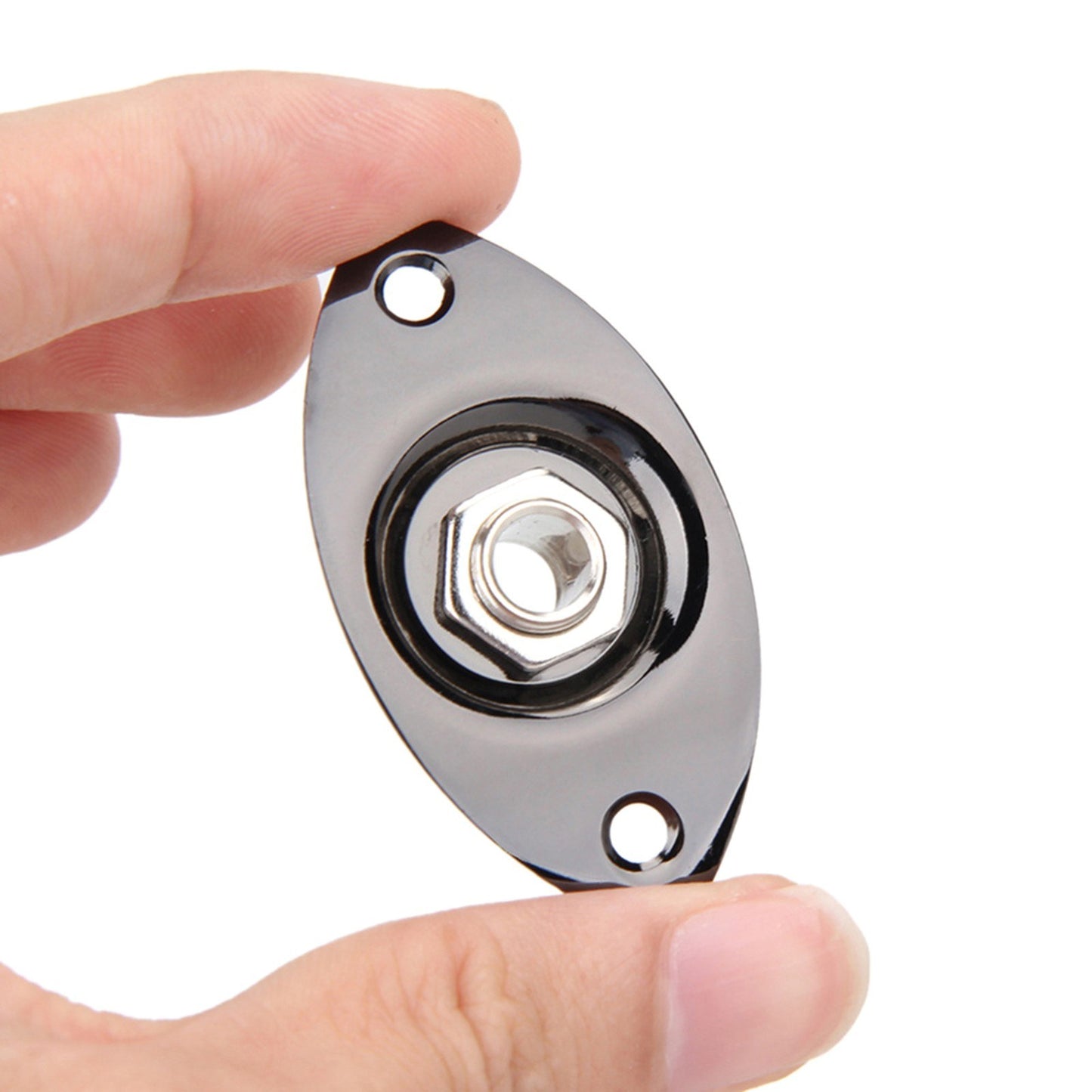 Portable 6.35mm Electric Guitar/Bass Oval Pickup Jack