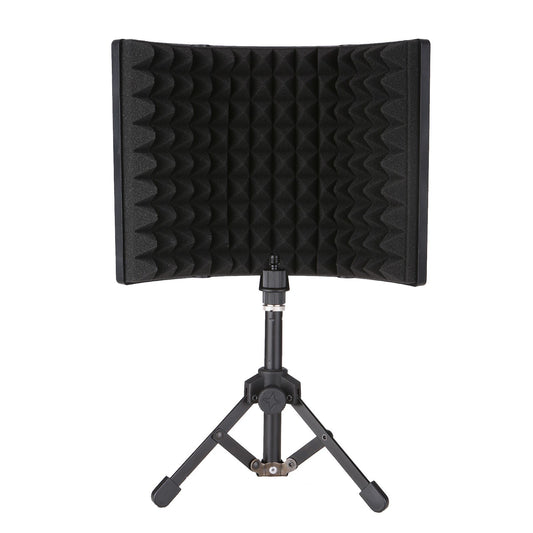 3-Panel Foldable High-Density Foam Microphone Isolation Screen