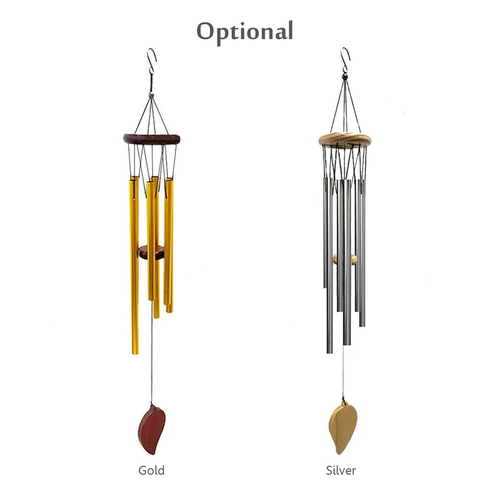 Set of 6 Aluminum Tube Wind Chimes