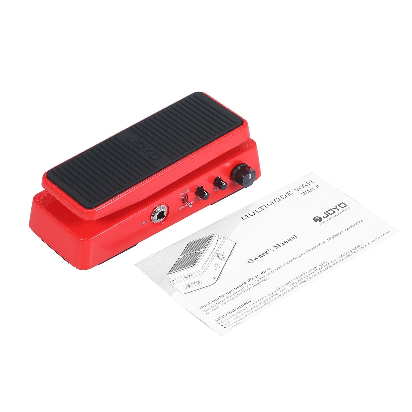 JOYO 2-In-1 Electric Guitar Effects Pedal: Adjustable Tone & Volume Wah-Wah