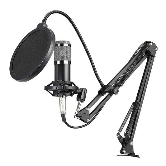 BM800 USB Condenser Microphone Set with Arm Stand for Podcasting, Studio Recording, and Broadcasting