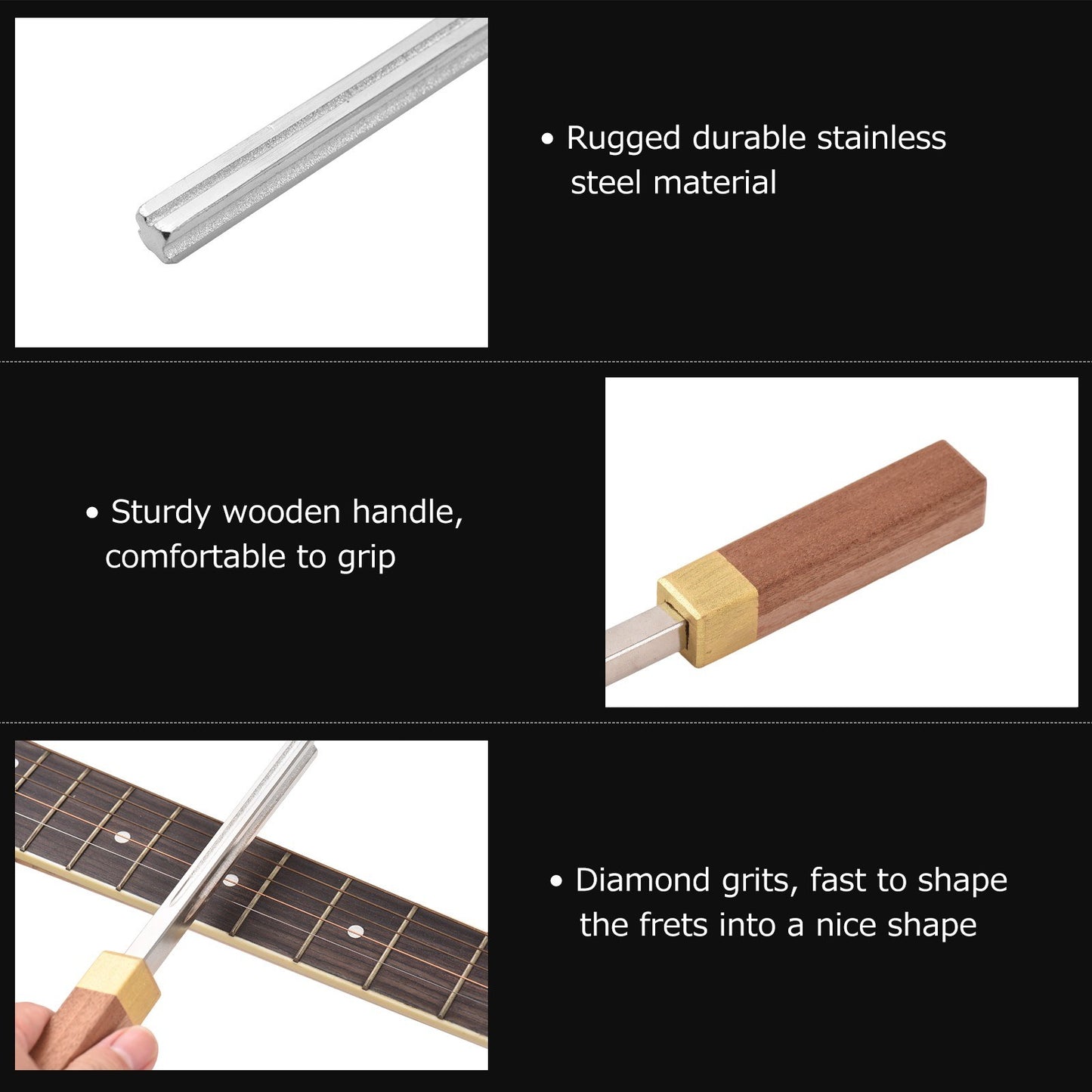 Diamond Guitar Fret File MX0277D: Precision Tool for Perfect Fretwork