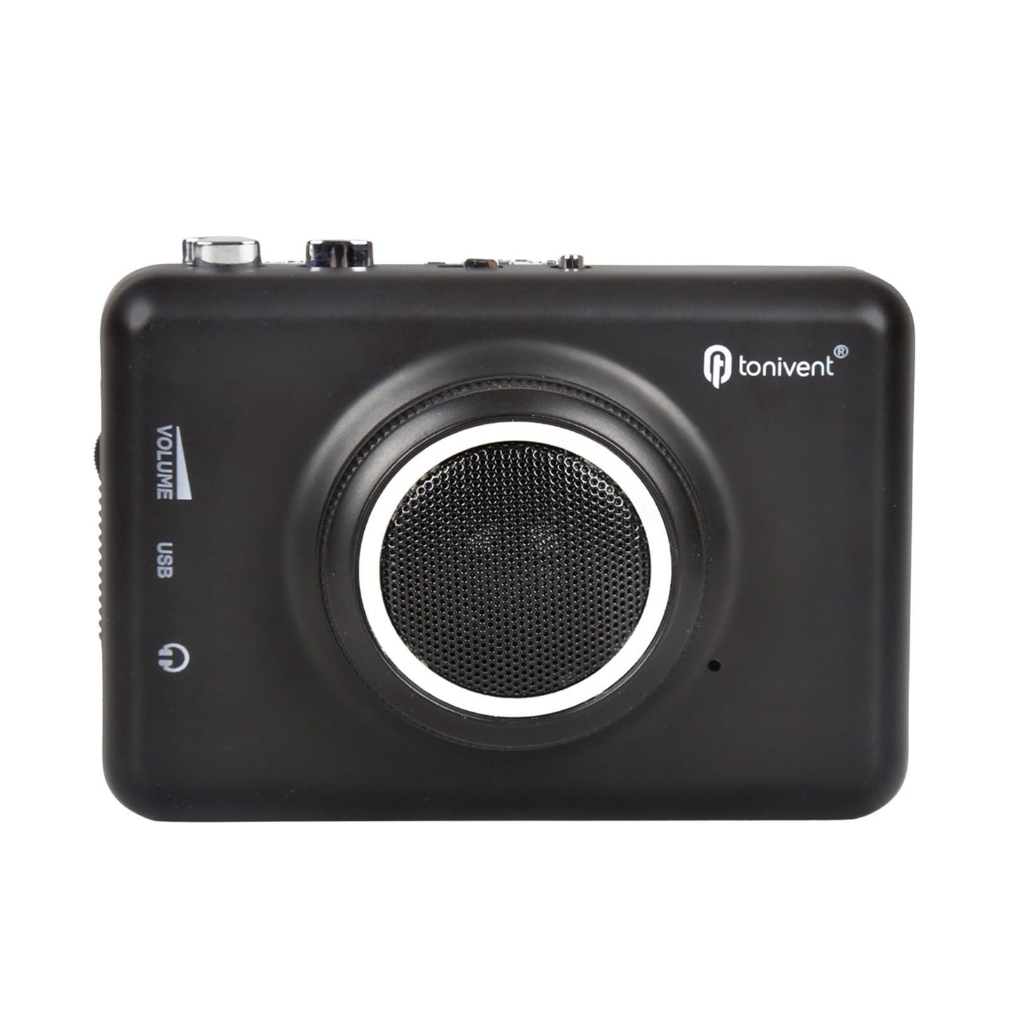 TONIVENT Portable Cassette to MP3 Converter with Detachable Speaker & AUX Input Compatible with PC/Laptop