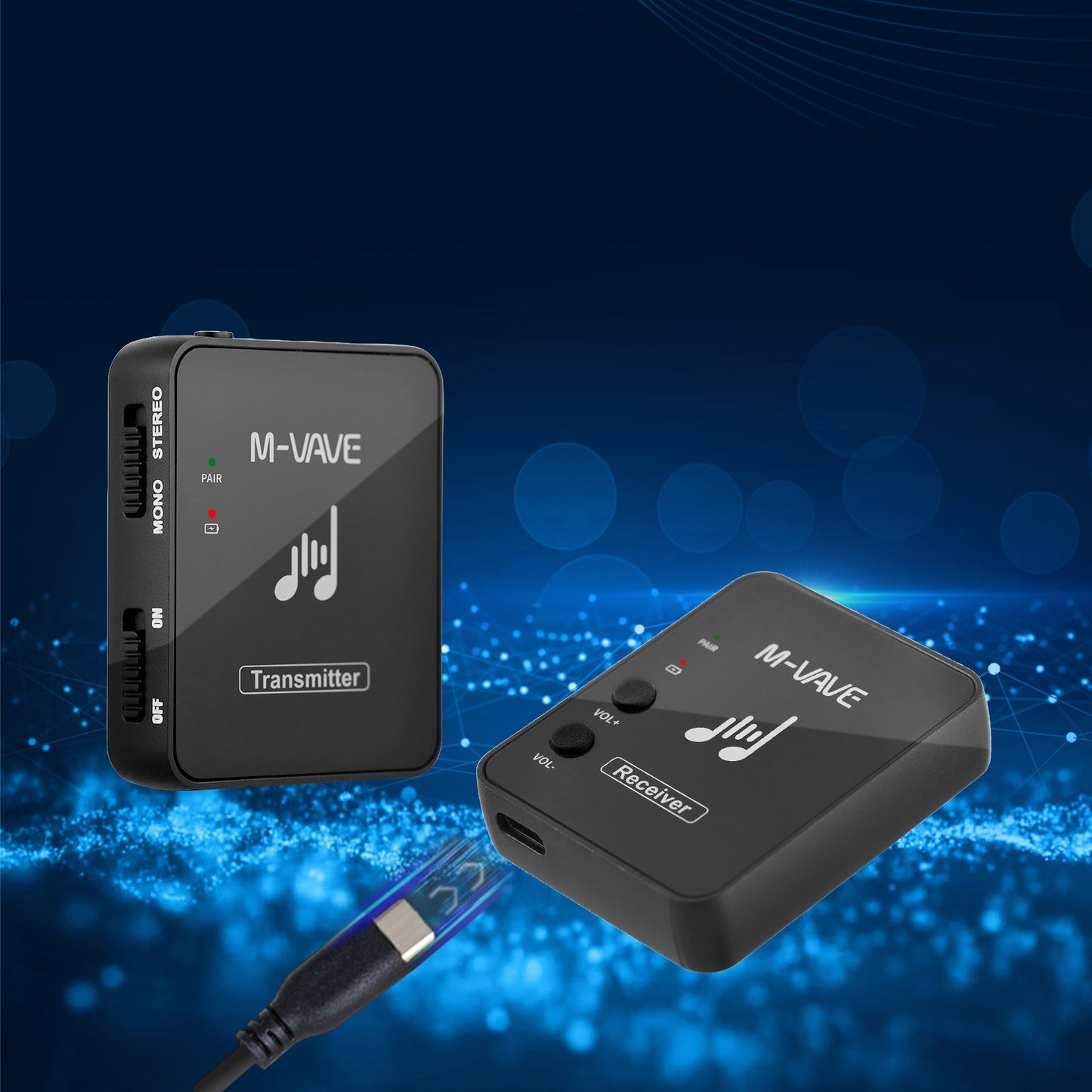 M-VAVE WP-10 Wireless Earphone Monitor System 2.4GHz Transmission