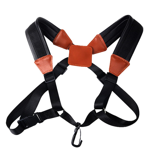 Adjustable Leather Padded Saxophone Shoulder Strap for Soprano, Alto, and Baritone Sax