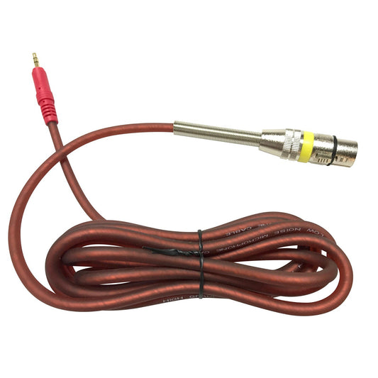 2.5m XLR to 3.5mm Audio Cable - Microphone Cord with Metal Spring Protection, 8.2ft Length