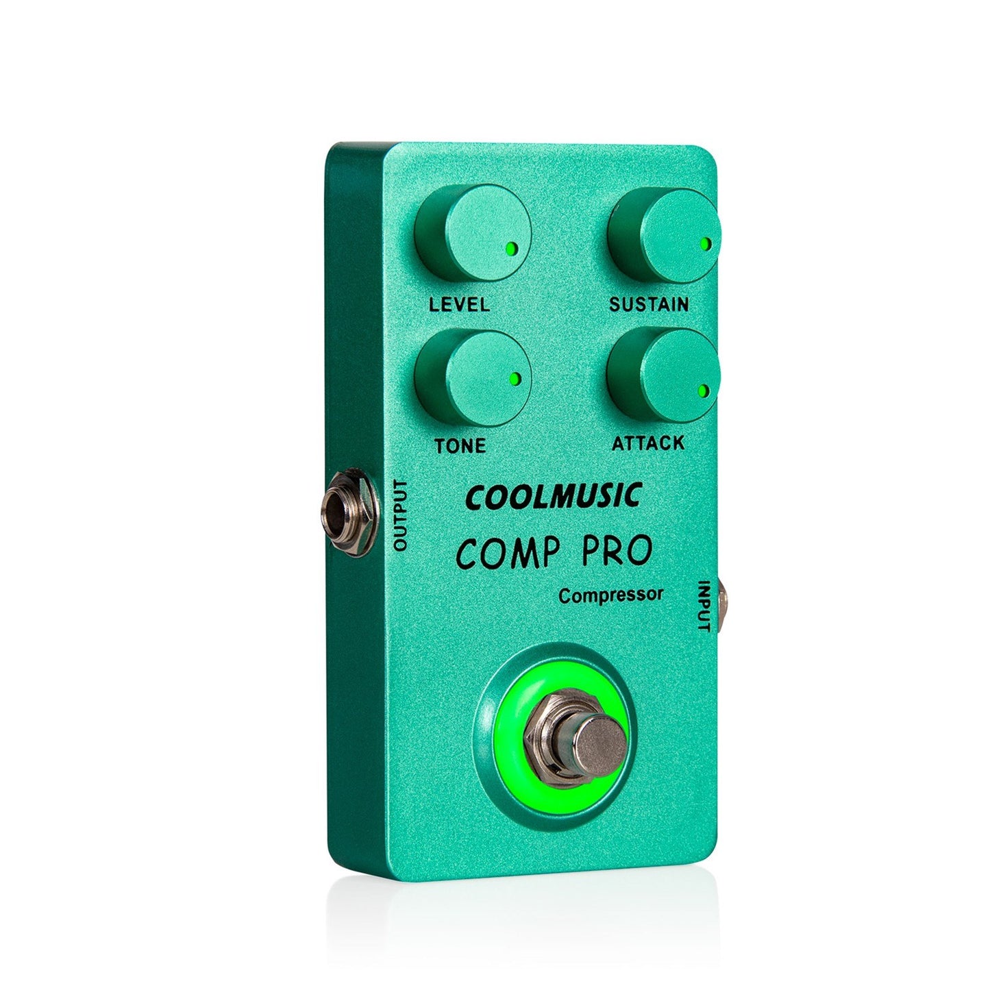 COOLMUSIC Noise Gate Pedal - True Bypass, Hard/Soft Mode, Foot Switch for Guitar & Bass