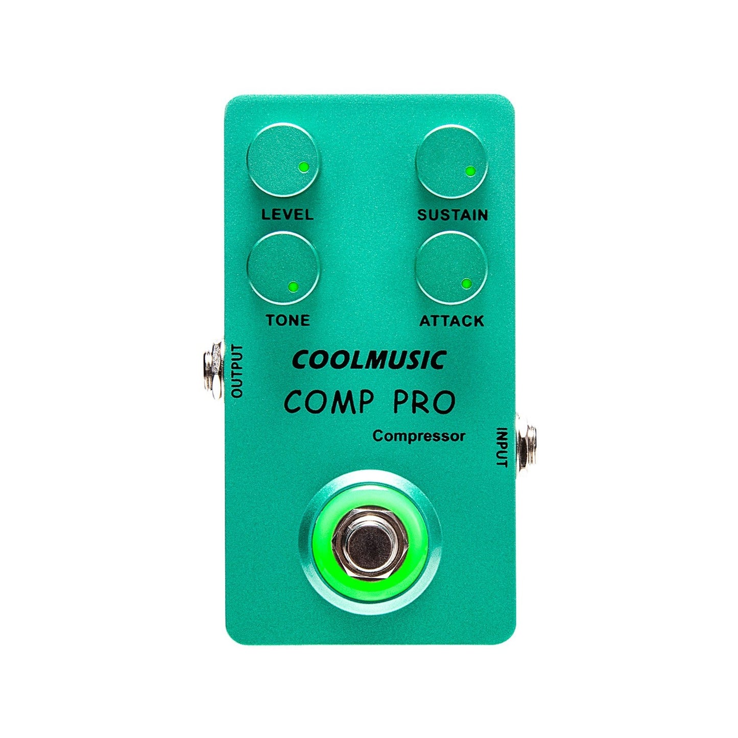 COOLMUSIC Noise Gate Pedal - True Bypass, Hard/Soft Mode, Foot Switch for Guitar & Bass