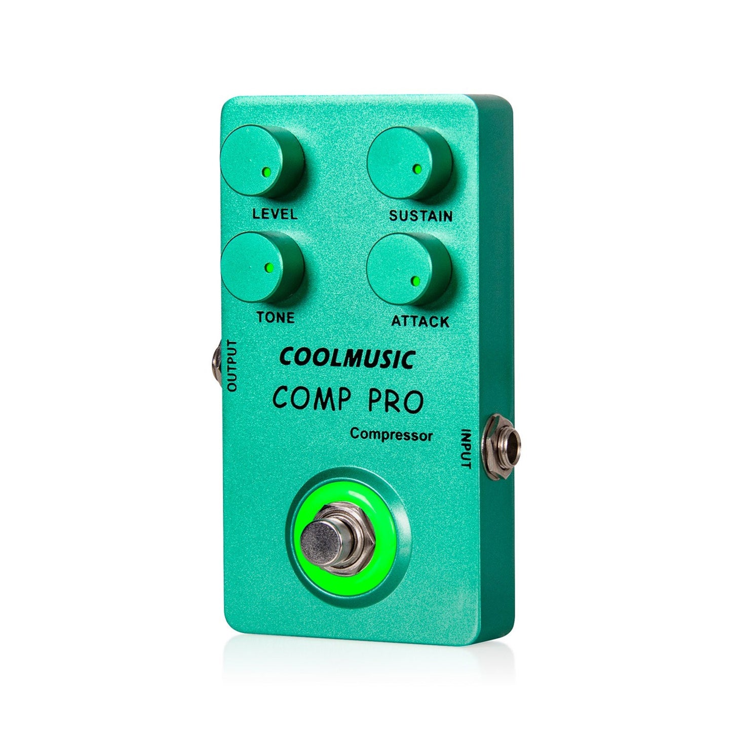 COOLMUSIC Noise Gate Pedal - True Bypass, Hard/Soft Mode, Foot Switch for Guitar & Bass