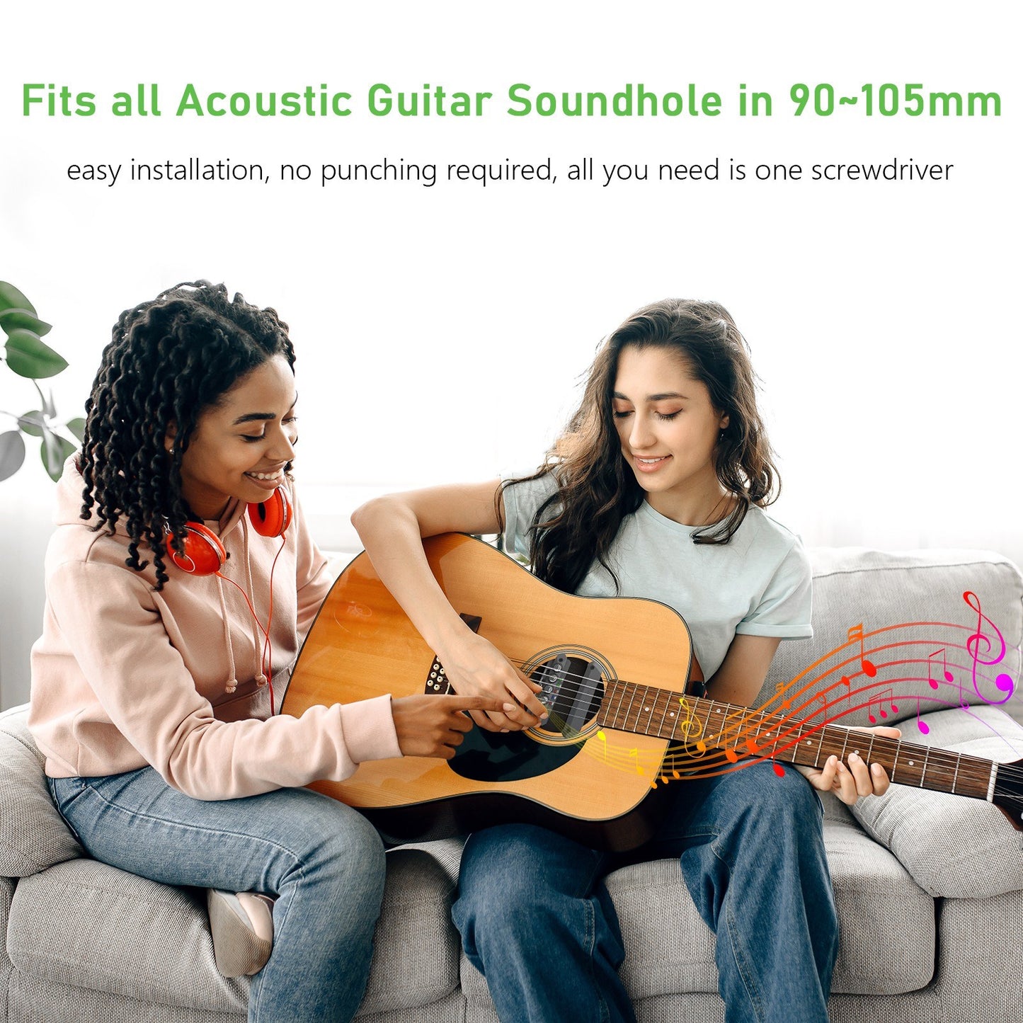 SKYSONIC WR2 Wireless Acoustic Soundhole Resonance Pickup