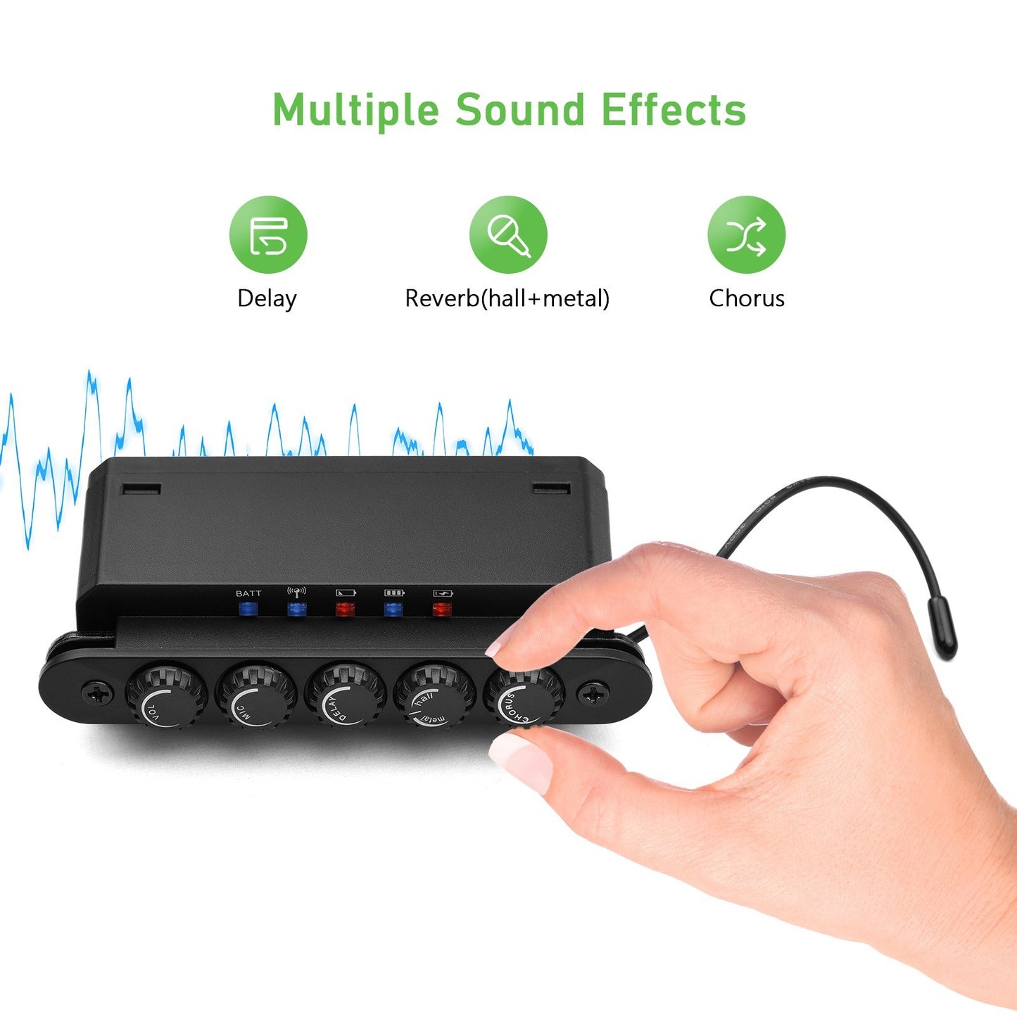 SKYSONIC WR2 Wireless Acoustic Soundhole Resonance Pickup
