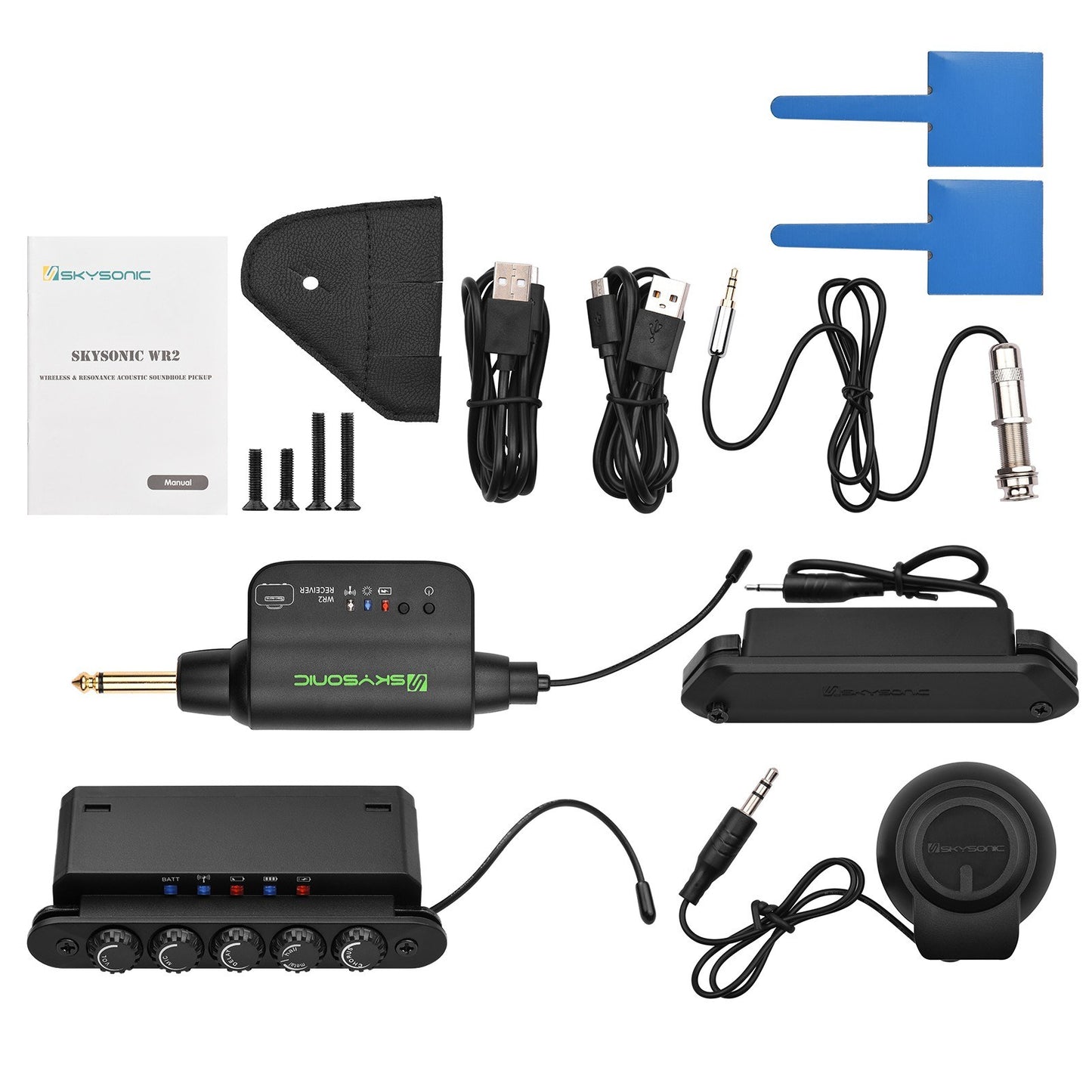 SKYSONIC WR2 Wireless Acoustic Soundhole Resonance Pickup