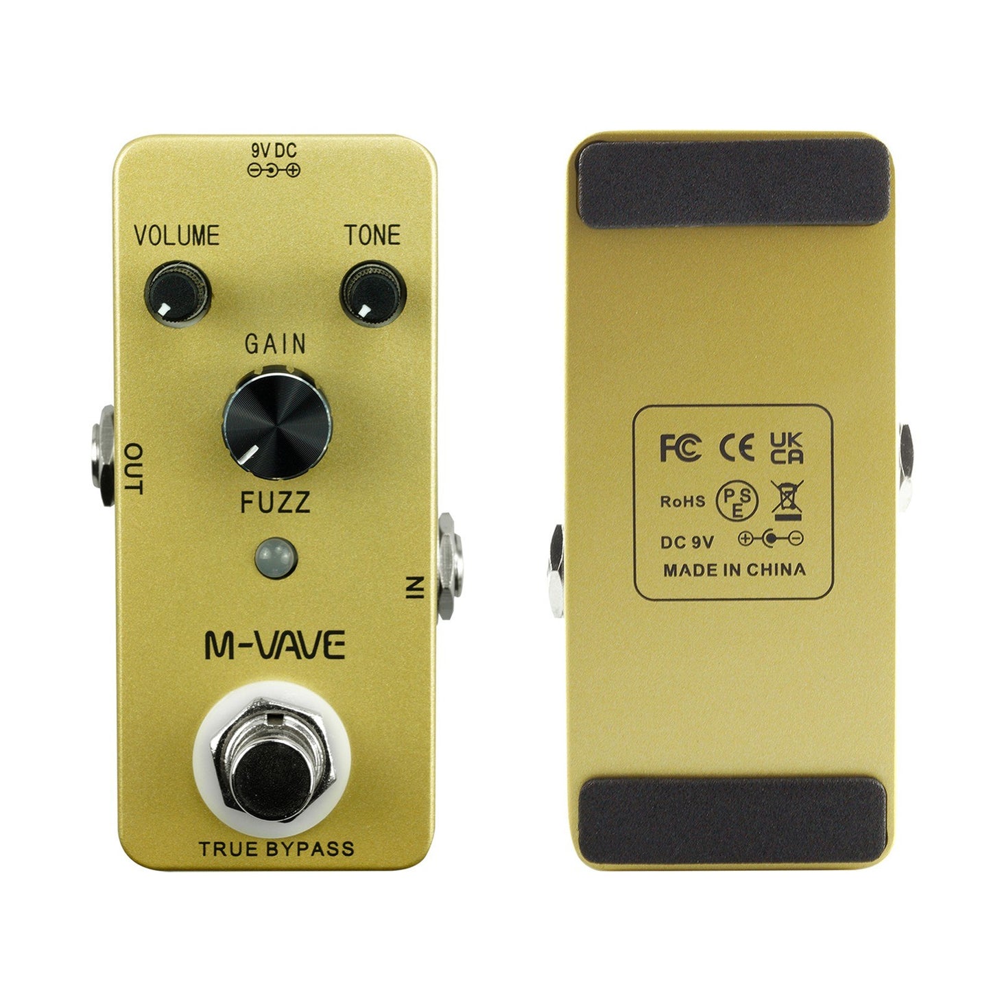 Vintage Fuzz Guitar Effect Pedal - M-VAVE True Bypass Zinc Alloy