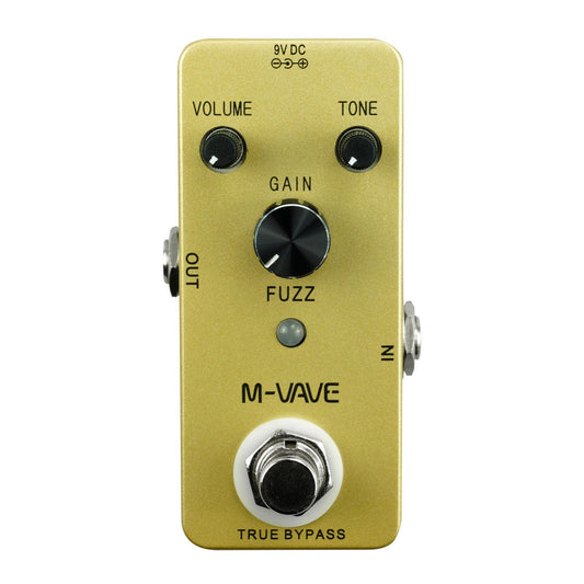 Vintage Fuzz Guitar Effect Pedal - M-VAVE True Bypass Zinc Alloy