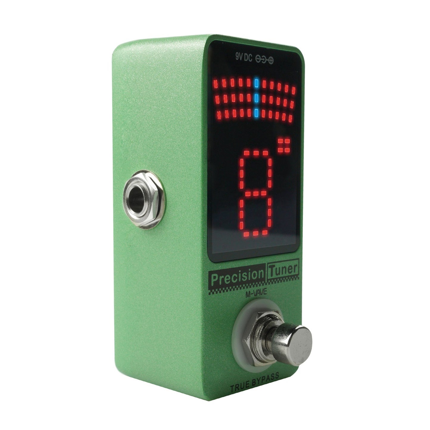 Precision Chromatic Guitar & Bass Tuner Pedal with LED Display & True Bypass - M-VAVE
