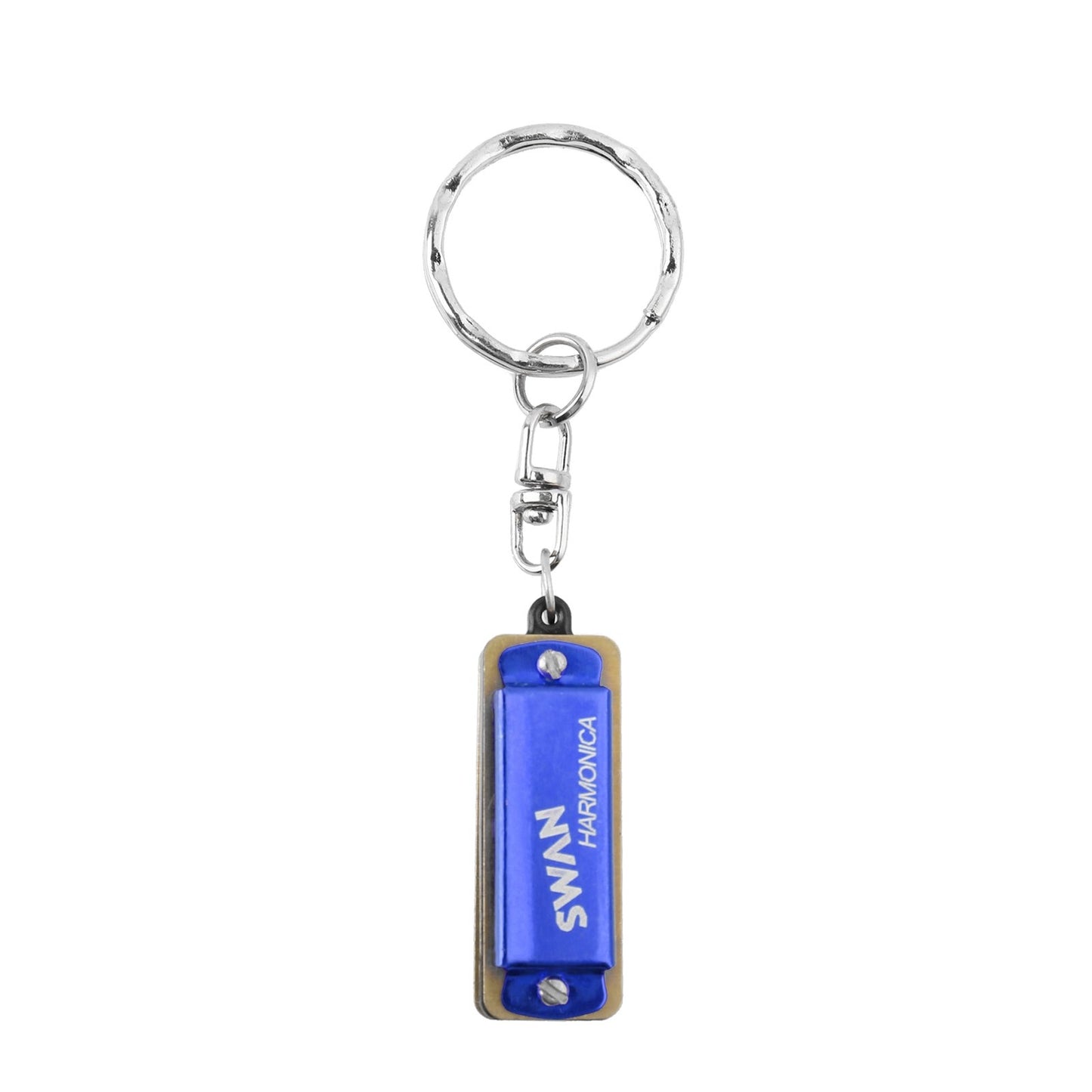 SWAN Mini Keychain Harmonica in C – 4 Holes, 8 Tones: Perfect for Beginners & Students