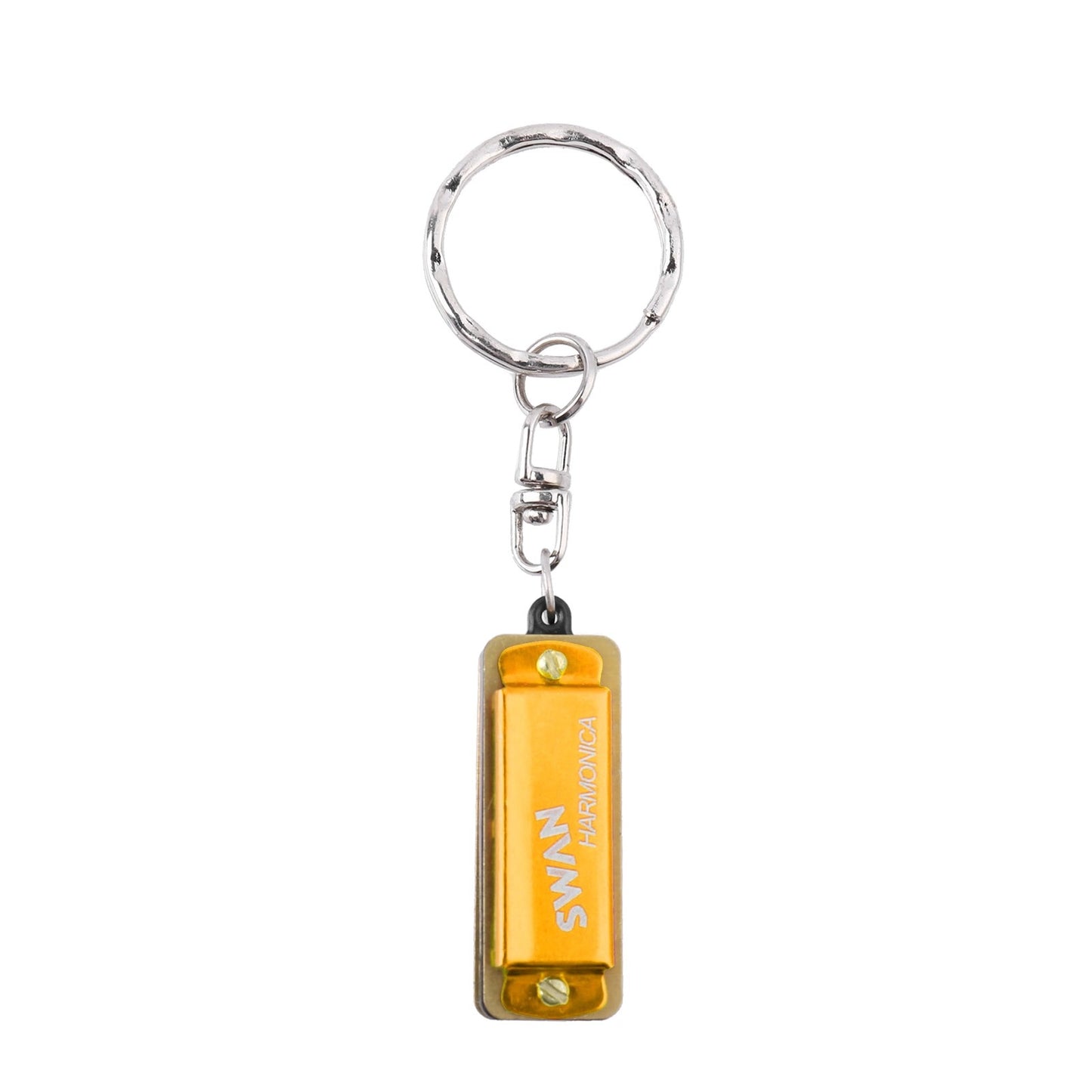 SWAN Mini Keychain Harmonica in C – 4 Holes, 8 Tones: Perfect for Beginners & Students