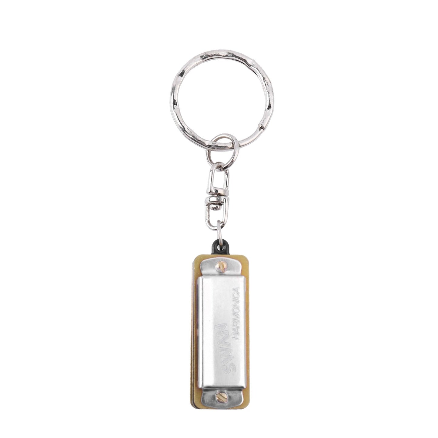 SWAN Mini Keychain Harmonica in C – 4 Holes, 8 Tones: Perfect for Beginners & Students