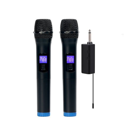 BOMGE Professional Dual Channel Wireless Microphone Set - High Performance