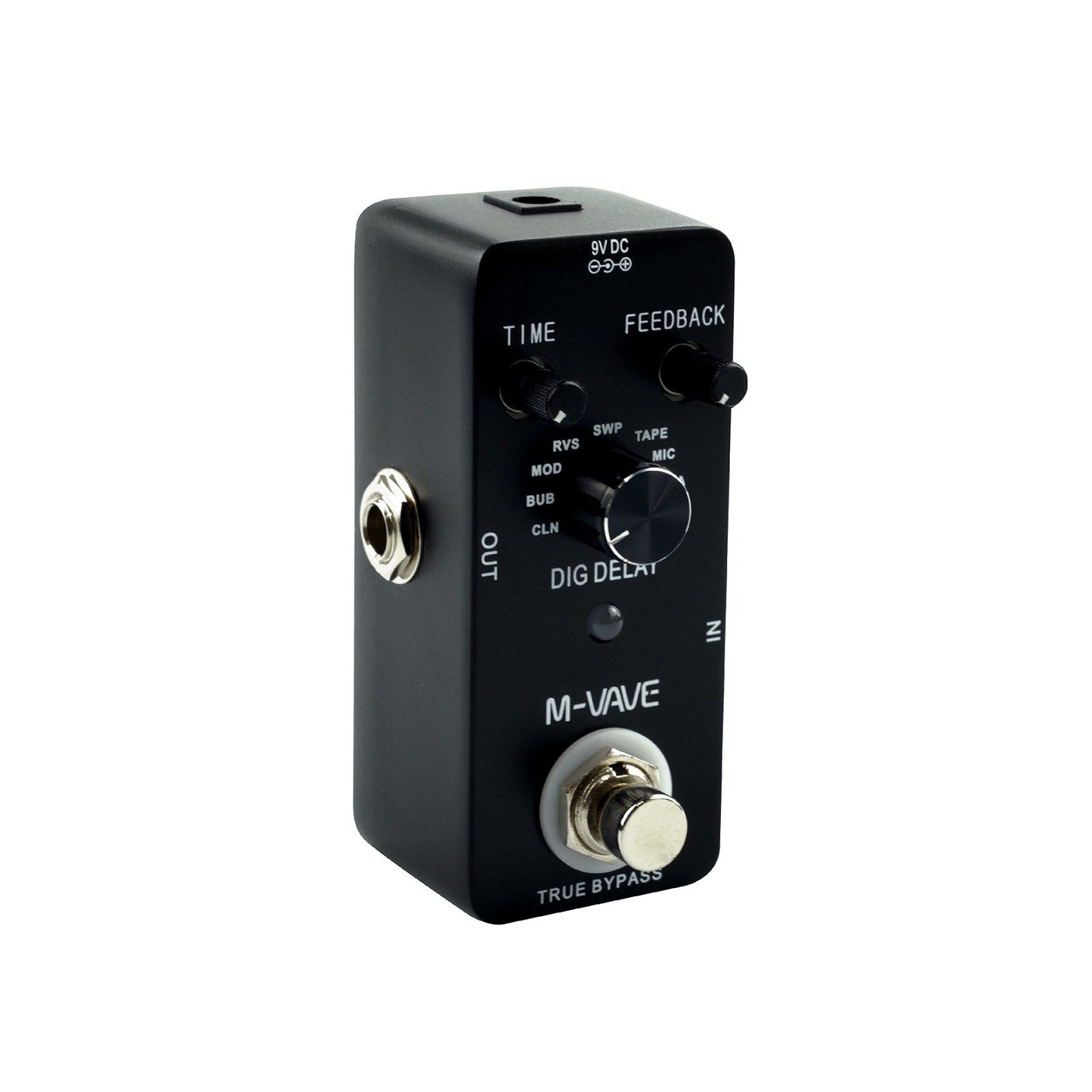M-VAVE DIG DELAY Guitar Effect Pedal - 9 Digital Delay Effects, True Bypass, Full Metal Shell