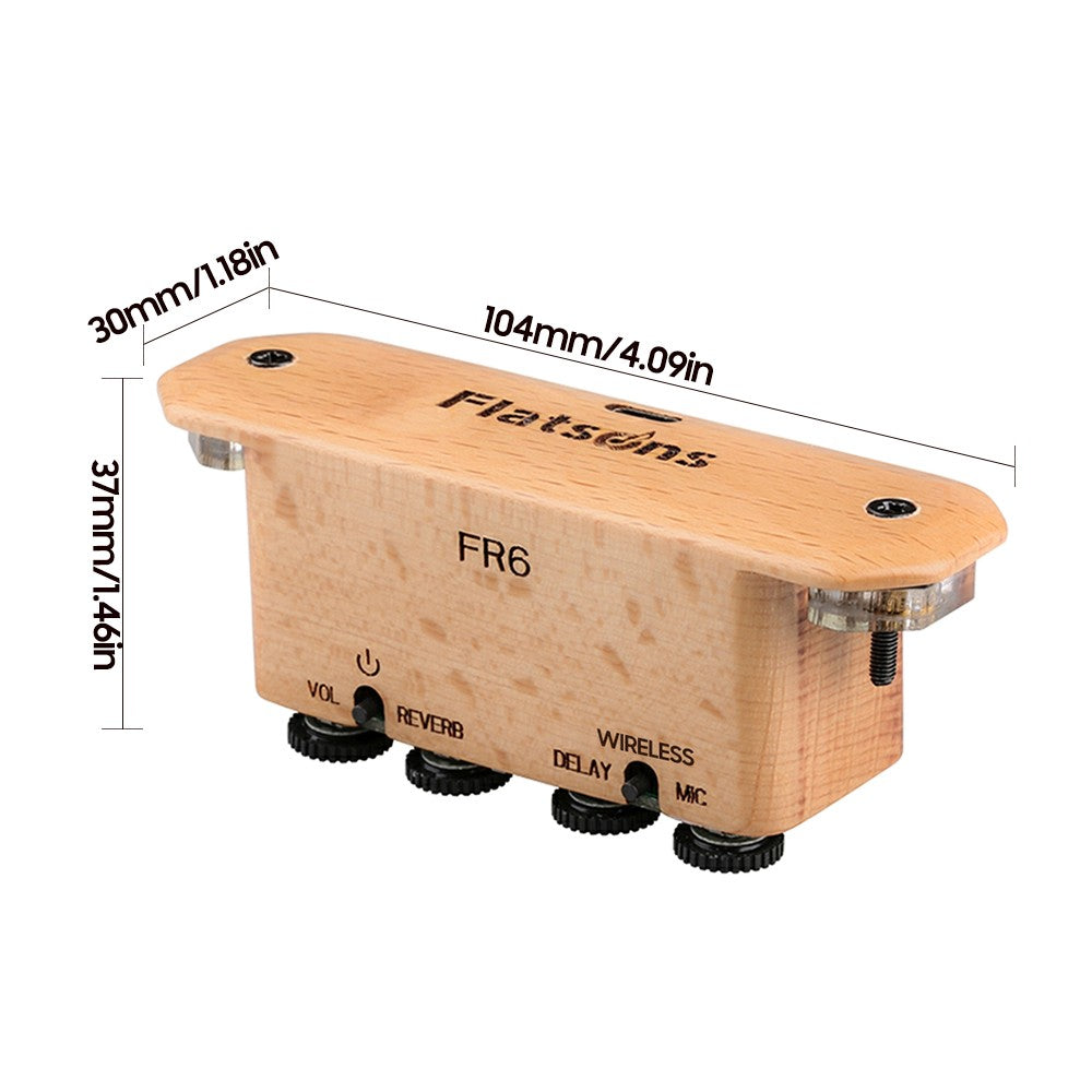 Rechargeable FLATSONS FR6 BT Clip-on Guitar Soundhole Pickup