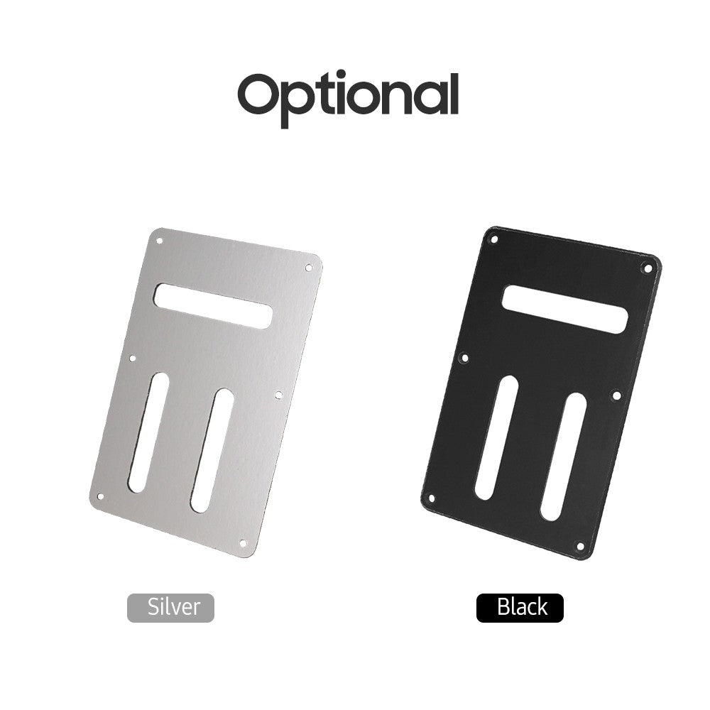 Electric Guitar Back Plate with 6 Holes & 3 Slots - Tremolo Spring Cover & Circuit Protector