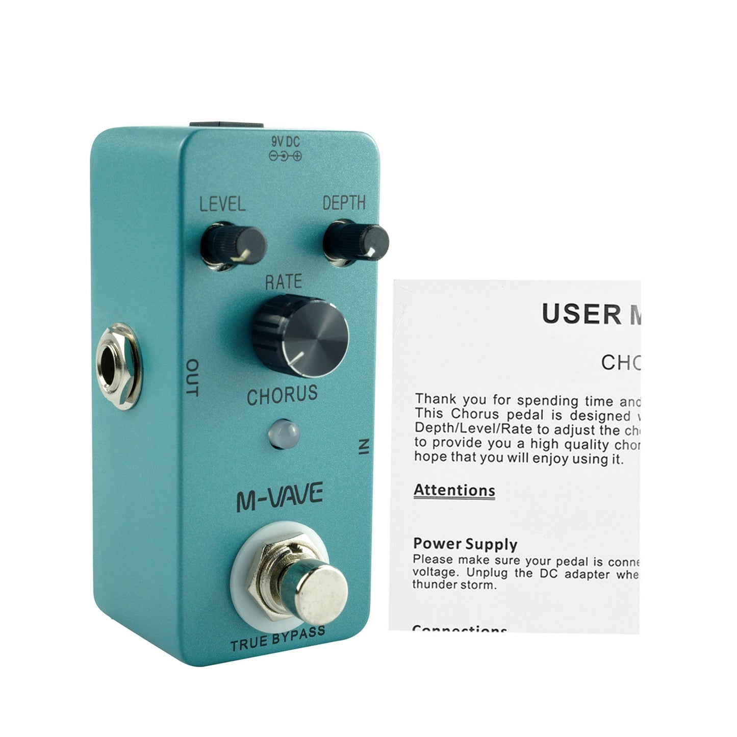 M-VAVE Classic Analog Guitar Chorus Effect Pedal