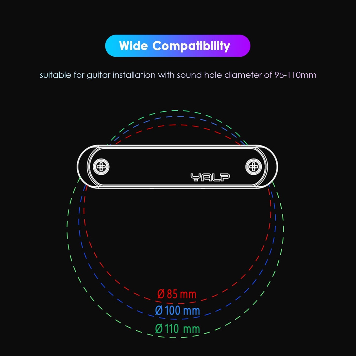 DOUBLE Y1 Wireless Acoustic Guitar Pickup System