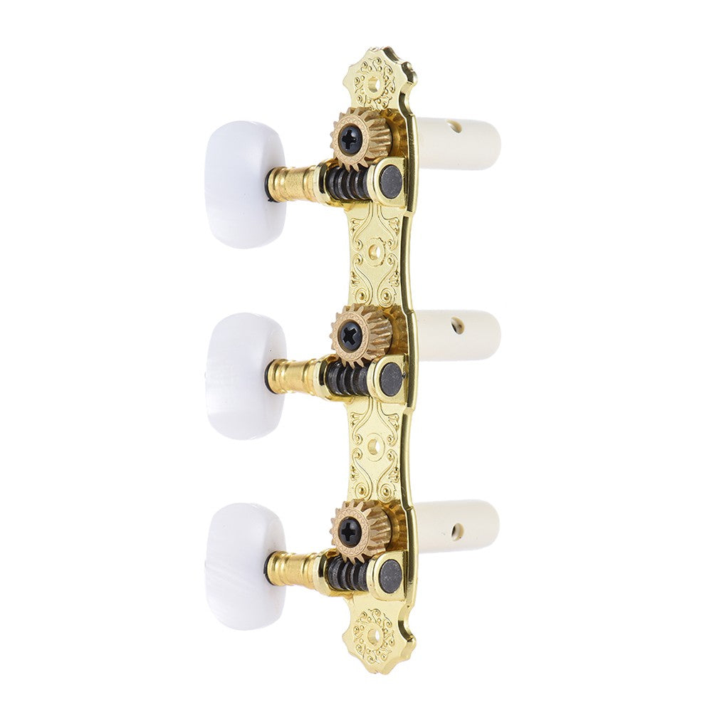 Bronze Plated Classical Guitar Tuning Pegs (L&R) - Alice 2 Pcs Acoustic Machine Heads (AOS-022V3P)