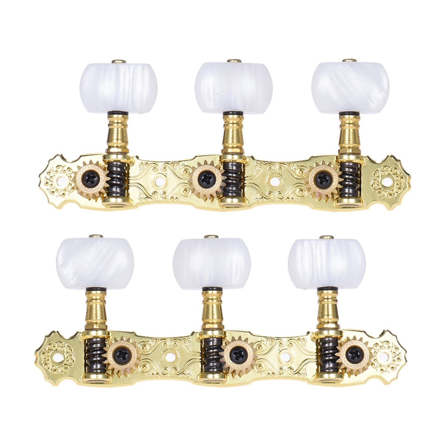 Bronze Plated Classical Guitar Tuning Pegs (L&R) - Alice 2 Pcs Acoustic Machine Heads (AOS-022V3P)