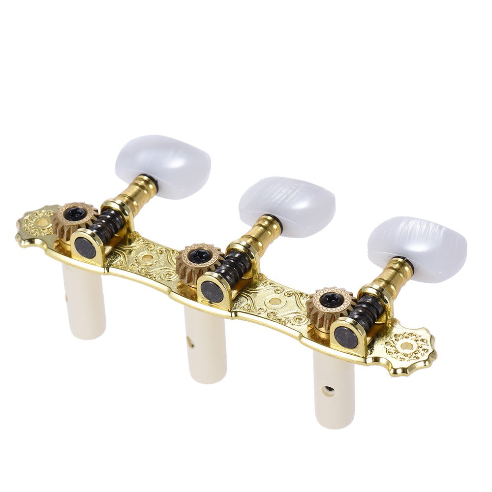 Bronze Plated Classical Guitar Tuning Pegs (L&R) - Alice 2 Pcs Acoustic Machine Heads (AOS-022V3P)
